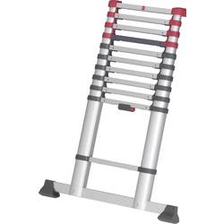 Hailo T80 FLEXLINE 7113-111 hliník teleskopický žebřík max.prac. výška: 3.95 m stříbrná, černá, červená DIN EN 131 10.7 kg