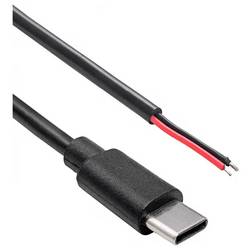Akyga AK-SC-38 nízkonapěťový kabelový adaptér USB-C® zástrčka - kabel s otevřenými konci 1 m 1 ks