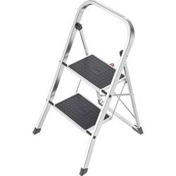 Hailo K70 4392-801 hliník sklápěcí schůdky skládací max.prac. výška: 2.25 m stříbrná, černá 3.3 kg