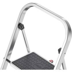 Hailo K70 4392-801 hliník sklápěcí schůdky skládací max.prac. výška: 2.25 m stříbrná, černá 3.3 kg