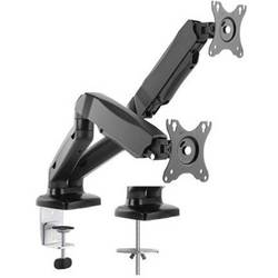 ICY BOX IB-MS304-T, Monitorständer mit Tischhalterung für 2 Monitore bis zu 27’’ (68 cm) držák na stůl pro monitor 2 Displej: (s) 68,6 cm (27) černá naklápěcí,