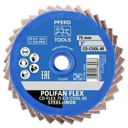 PFERD TOOLS 42719831 Sada brusných kotoučů Průměr 75 mm Zrnitost=120 10 ks