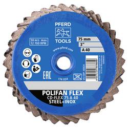 PFERD TOOLS 42719814 Sada brusných kotoučů Průměr 75 mm Zrnitost=80 10 ks
