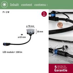 Paulmann P+S Floor insect friendly 94721 Osvětlovací systém Plug&Shine LED zahradní reflektor (rozšíření) LED 2 W zlatá stříbrná