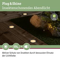 Paulmann P+S Floor insect friendly 94721 Osvětlovací systém Plug&Shine LED zahradní reflektor (rozšíření) LED 2 W zlatá stříbrná