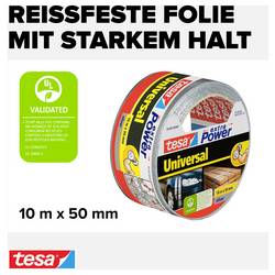 tesa UNIVERSAL 56348-00000-06 páska se skelným vláknem tesa® Extra Power stříbrná (d x š) 10 m x 50 mm 1 ks