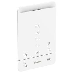 Bticino CLASSE100 A16E dvoulinkový Vnitřní jednotka zvukového domovního telefonu vnitřní jednotka, bílá, 344282
