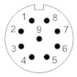 Weipu SP1312 / P 9 kulatý faston, 1 ks