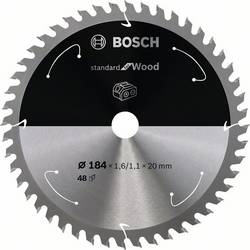Bosch Accessories Bosch Power Tools 2608837703 tvrdokovový pilový kotouč 184 x 20 mm Počet zubů (na palec): 48 1 ks