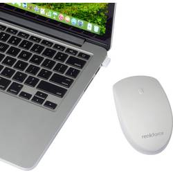 Renkforce RF-WRM-300 optická hygienická myš, přenos bezdrátový, 5 tlačítko, 800 dpi, 1000 dpi, 1200 dpi, bílá
