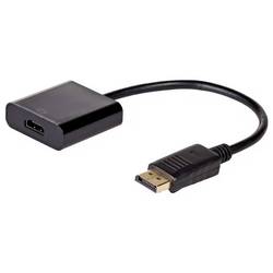 Akyga AK-AD-11 DisplayPort / HDMI adaptér [1x HDMI zásuvka - 1x zástrčka DisplayPort] černá 4K UHD 15 cm