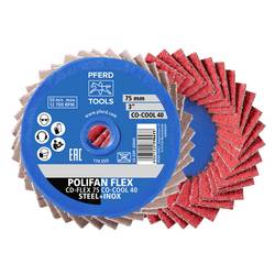 PFERD TOOLS 42719820 Sada brusných kotoučů Průměr 75 mm Zrnitost=40 10 ks