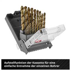 Einhell 249019 HSS-Co sada spirálových vrtáku do kovu 1 mm, 1.5 mm, 2 mm, 2.5 mm, 3 mm, 3.5 mm, 4 mm, 4.5 mm 1 sada