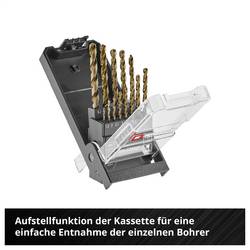 Einhell 249013 HSS-Co sada spirálových vrtáku do kovu 1.5 mm, 2 mm, 2.5 mm, 3 mm, 3.2 mm, 3.5 mm, 4 mm, 4.5 mm, 4.8 mm, 5 mm, 5.5 mm, 6 mm, 6.5 mm 1 sada