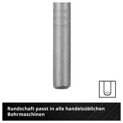 Einhell 38080 uhlíková ocel sada spirálového vrtáku na kámen 8dílná 3 mm, 4 mm, 5 mm, 6 mm, 7 mm, 8 mm, 9 mm, 10 mm 1 sada