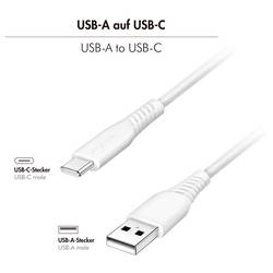 LogiLink Kabel USB-C USB 2.0 USB-C ® zástrčka, USB-A zástrčka 3.0 m bílá CU0255