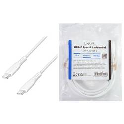 LogiLink Kabel USB-C USB 2.0 USB-C ® zástrčka 1.5 m bílá CU0263