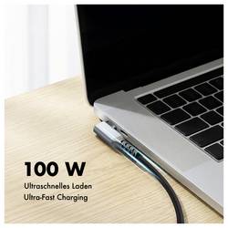 LogiLink Kabel USB-C USB 3.2 Gen2 USB-C ® zástrčka 2.0 m černá 90° zatočeno doprava CU0272