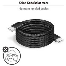LogiLink Kabel USB-C USB 2.0 USB-C ® zástrčka 1.0 m černá S magnetickým vinutím CU0231