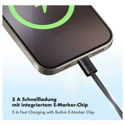 LogiLink Kabel USB-C USB 2.0 USB-C ® zástrčka 1.0 m černá S magnetickým vinutím CU0231