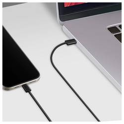LogiLink Kabel USB-C USB 2.0 USB-C ® zástrčka 1.0 m černá S magnetickým vinutím CU0231