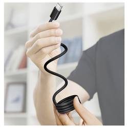 LogiLink Kabel USB-C USB 2.0 USB-C ® zástrčka 1.0 m černá S magnetickým vinutím CU0231