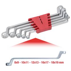 KS Tools 517.0295 5170295 sada oboustranných očkových klíčů Délka klíče (cm) (jen pro nadpis) 8 - 19 mm