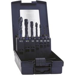 Exact 43654 automatizovaný závitník 7dílná metrický M3, M4, M5, M6, M8, M10, M12 pravotočivý DIN 371 HSS-E forma C 1 sada