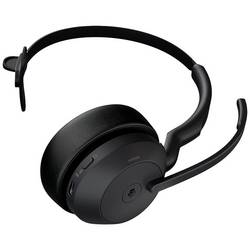 Jabra Evolve2 55 MS Headset otevřená (On Ear) Bluetooth® mono černá Potlačení hluku, Redukce šumu mikrofonu headset, monofonní telefon