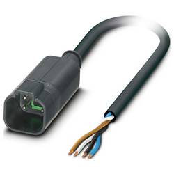 Phoenix Contact SAC-4P-DTMS/ 3,0-PUR Kabel pro senzor/aktor, 1415013, piny: 4, 3 m, 1 ks
