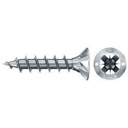 Fischer 670140 Power-Fast II CZF šrouby do dřevotřísky 3.5 mm 20 mm křížová drážka Pozidriv ocel galvanizováno zinkem 1000 ks
