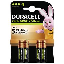 Duracell akumulátor AAA Ni-MH 750 1.2 V 4 ks