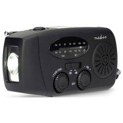 Nedis RDFMCR2000BK RDFMCR2000BK Nouzové rádio, FM, FM, AM, nouzové rádio, FM, černá