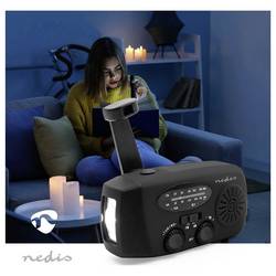 Nedis RDFMCR2000BK RDFMCR2000BK Nouzové rádio, FM, FM, AM, nouzové rádio, FM, černá