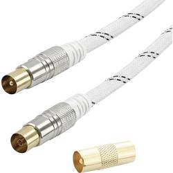 Vivanco antény, SAT kabel [1x - 1x ] 10 m 120 dB PVC plášť bílá