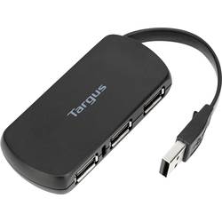 Targus ACH114EU USB Hub 4 porty USB-A USB 2.0 480 MBit/s černá Targus - Hub - 4 x USB 2.0 - Desktop