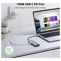 UGREEN USB-C® dokovací stanice USB-C Hub (7-IN-1) 4K HDMI Vhodné pro značky (dokovací stanice pro notebook): univerzální vč. funkce nabíjení, integrovaná