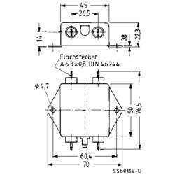 TDK B84111AA30, B84111AA30 odrušovací filtr, 250 V/AC, 3 A, 1.5 mH
