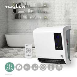 Nedis HTBA20WT keramický topný ventilátor HTBA20WT 20 m² bílá, šedá