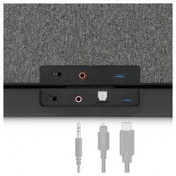 Hama TV reproduktor AUX, USB černá, šedá