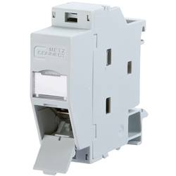 Metz Connect 1309A07003-E síťová zásuvka montáž na lištu Kabel světle šedá