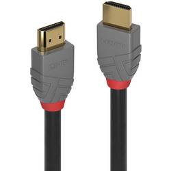 LINDY HDMI kabel Zástrčka HDMI-A, Zástrčka HDMI-A 0.50 m černá 36961 4K UHD HDMI kabel