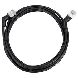 Maxtrack TI53-1L RJ45 síťové kabely, propojovací kabely 10 Gb/s;, CAT 6A U/FTP 1 m černá Zásuvné kontakty otočné o 360° 1 ks