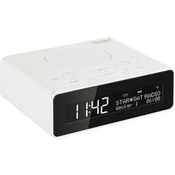 TechniSat DigitRadio 51 0001/4981 radiobudík, DAB+, FM, AUX, funkce alarmu, bílá