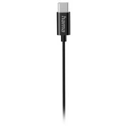 Hama Curly špuntová sluchátka (In Ear) kabelová černá regulace hlasitosti telefon