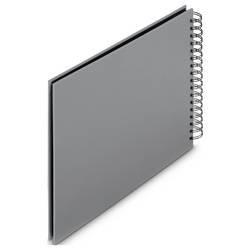 Hama Fine Art. 00009840 album se spirálovou vazbou (š x v) 280 mm x 240 mm šedá 50 Seiten
