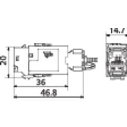 Metz Connect 130B21-E RJ45 vestavný modul Keystone CAT 6A 1 ks