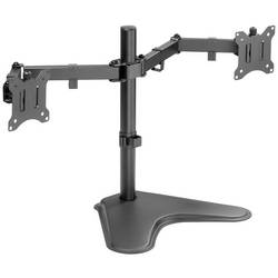 Digitus DA-90401 držák na stůl pro monitor 2 Displej: (s) 38,1 cm (15) - 81,3 cm (32) černá, černá (matná) otočný, nastavitelná výška, naklápěcí, otočný,