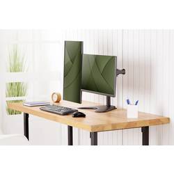 Digitus DA-90401 držák na stůl pro monitor 2 Displej: (s) 38,1 cm (15) - 81,3 cm (32) černá, černá (matná) otočný, nastavitelná výška, naklápěcí, otočný,