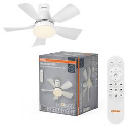 OSRAM HOMELIGHTING Ceiling Fan Leste 445mm 21W CCT stropní ventilátor 21 W (Ø) 445 mm s osvětlením, s dálkovým ovládáním, stmívatelný, s časovačem
